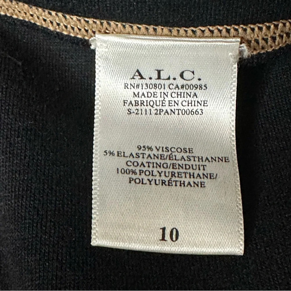 A.L.C Emile Faux Leather High Waist Leggings. Sz: 10 - Picture 7 of 7